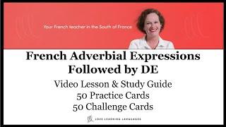 French Expressions of Quantity + DE