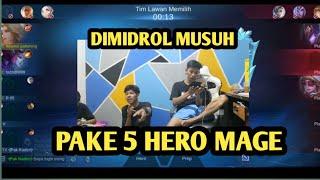 DITROL MUSUH PAKE 5 HERO MAGE AUTO KEOK