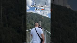 This is the 450m long suspension bridge over Todtnau waterfalls in the Black Forest Highlands 