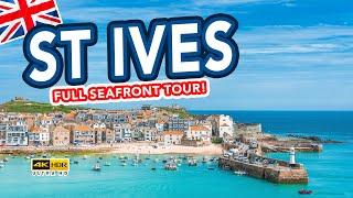 ST IVES CORNWALL  Full seafront tour of the holiday seaside town of St Ives