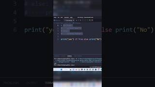 One Liner if..else in Python #shorts #python #itjobs #programming #development