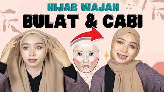 Tips Tutorial Hijab Untuk Wajah Bulat Pipi Cabi jadi Tirus dan Proporsional