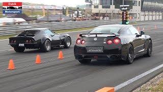 900HP Corvette C3 vs. 1000HP Nissan GTR vs. 600HP Audi TT-RS - Drag Race 