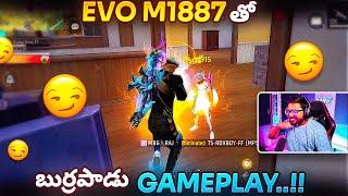 Munna Bhai Op M1887 Headshot Gameplay..  - Free Fire Telugu - MBG ARMY