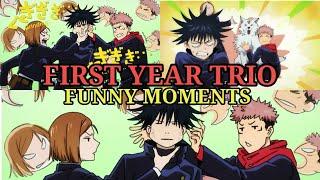 JUJUTSU KAISEN  The First Year Trio Funny Moments  Fushiguro Itadori And Kugisaki Scenes