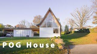 The POG house is located in Arradon Open space house design