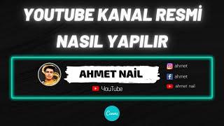 Programsız Youtube Kanal Resmi Banner Nasıl Yapılır  Canva Banner Yapımı