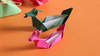 端午節 龍舟 中國傳統節日摺紙 Origami Dragon Boat