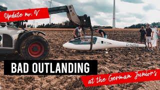 Outlanding WENT WRONG  Bad Field Glider Landing