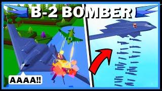 Destructive B-2 SPIRIT BOMBER 1000000 CARPET BOMBING In Build A Boat For Treasure ROBLOX