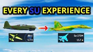 1 MATCH IN EVERY SU IN WAR THUNDER reserve to toptier