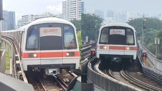 SMRT Back-To-Back Siemens C651 Trains on the Tuas West Extension