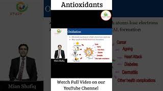 Free Radicals  Antioxidants  General Science by Mian Shafiq  Study River