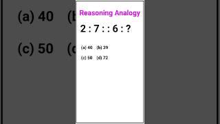 Analogy Short Trick Reasoning Concepts and Trick Number Series Questions Reasoning Analogy