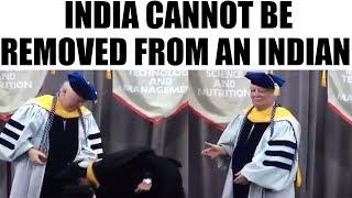 Indian student touches US professors feet reaction goes viral  Oneindia news