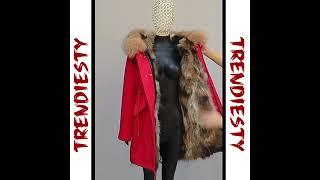 Womens Luxury Real Fur Waterproof Parka By Trendiesty