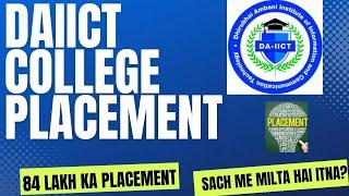 DAIICT Placement Details 84 Lack ka Package