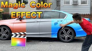 Car color change Effect Final Cut Pro Zach King Magic Effect 