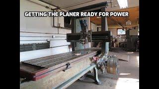 Old Steam Powered Machine Shop 56 Getting the planer ready for power