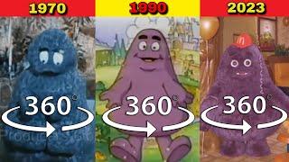 360 VR Grimace Shake Commercial  1970 Vs 1990 Vs 2023  Side by Side Comparison