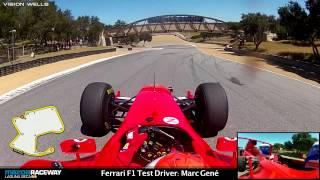 Ferrari Racing Days Laguna Seca - F1 Test Driver Marc Gene - RECORD SETTING LAP