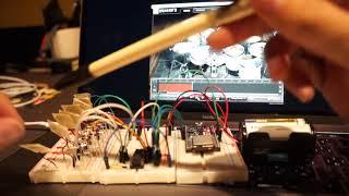 ESP32 E-Drum Test 2 74HC4051 & BLE MIDI