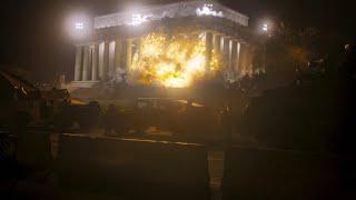 Civil war Washington DC battle - blowing up the memorial scene HD