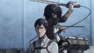 Mikasa Tries To Kill Bertholdt  Bertholdt transform  Eng Dub