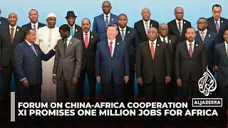 China’s Xi promises one million jobs for Africa