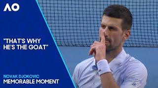 Novak Djokovics CRAZY Volley from the Baseline  Australian Open 2024