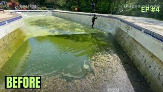 Can it be restored ?  Pool Transformation   Let’s Pressure washing  EP#4 Timelapse