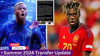 BREAKING Victor Osimhen to Chelsea Agent Speaks + Full Details Nico Williams to Barcelona & More