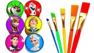 Glitter Drawing & Coloring Ideas with Disneys Frozen Characters