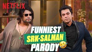 Krushna Abhishek & Sunil Grovers HILARIOUS SRK-Salman Impression CRACKS Up Kartik Aaryan 