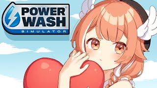 【Powerwash simulator】 satisfying cleaning and chatting #shorts 