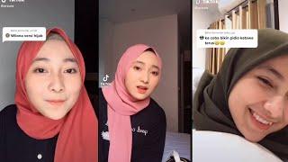 Tik tok cantik hijab auzura  lumayan buat temen halu kalain  part 2