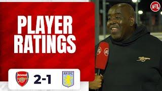 Arsenal 2-1 Aston Villa  Player Ratings