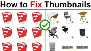 How To Fix SketchUp Thumbnail Preview