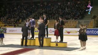 Mentor Cup 2017 Victory Ceremony Senior ICE DANCE