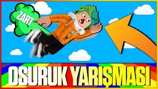 OSURUKLU YOUTUBERLAR UÇUYOR  FART RACE  ROBLOX TÜRKÇE HAN KRAL EKİP