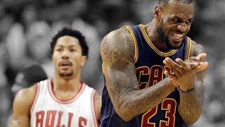 LeBron James vs Derrick Rose Full Highlights ECSF G6 Cavs at Bulls - Cavs Move on