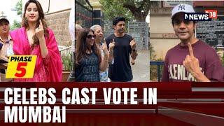 Bollywood Stars Akshay Kumar Farhan Akhtar Rajkummar Rao Cast Vote In Mumbai  LS Polls  N18V