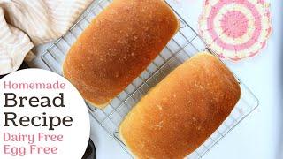 Easy Homemade Bread Recipe No Eggs No Milk Only $.44 a loaf