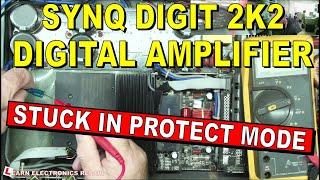 Synq Digit 2K2 Class D 2200W Amplifier Needs Repair  Protect & Limit LEDs on