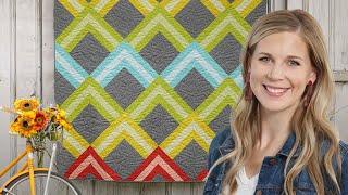 How to Make a Woven Chevron Quilt - Free Quilting Tutorial