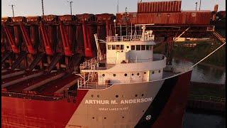 TRRS 541 Arthur M Anderson Loading Iron Ore Fines @ LS&I