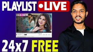 How to Live Song Playlist 247 on YouTube 2024  YouTube par live music song kaise chalaye 2024