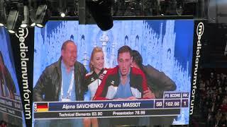 Aljona Savchenko and Bruno Massot Breaking World Record - Milano 2018