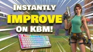 How to INSTANTLY improve Keyboard & Mouse MECHANICS in Fortnite Editing Tutorial + Secret Trick