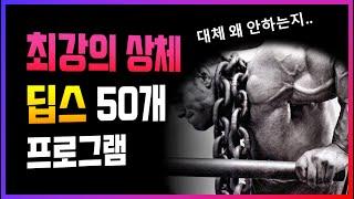 팔과 가슴을 빠르게 벌크업 시켜주는 딥스 50개 프로그램 루틴? 효과 자세